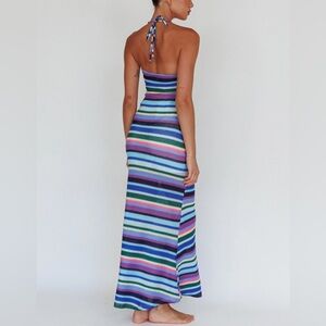 Selfie Leslie Multicolor Striped Maxi Dress